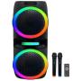 INTEX Partybox zvučnik Boombox DR-1250/60W/2xmic/baterija: 4500MHA - slika 1