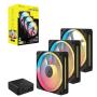 CORSAIR ICUE LINK LX120-R/RGB/120mm/triple fan kit/crna - slika 1