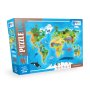 Blue Focus Puzzle Animal World Map BF316 108/23166 - slika 1