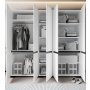 HANAH HOME Ormar Floransa 225 White Anthracite v2 - slika 3