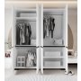 HANAH HOME Ormar Floransa 180 White Anthracite - slika 4