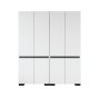HANAH HOME Ormar Floransa 180 White Anthracite - slika 5