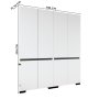 HANAH HOME Ormar Floransa 180 White Anthracite - slika 1