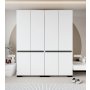 HANAH HOME Ormar Floransa 180 White Anthracite v2 - slika 2