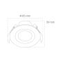 GREENTECH LED spot 5W 400lm 3CCT (DWX-5WH) - slika 3