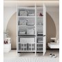 HANAH HOME Ormar Floransa 135 White Anthracite - slika 4