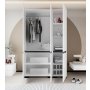HANAH HOME Ormar Floransa 135 White Anthracite v2 - slika 1