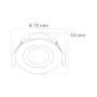 GREENTECH LED spot 3W 240lm 3CCT (DWX-3BK) - slika 3