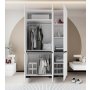 HANAH HOME Ormar Floransa 135 White Anthracite v3 - slika 3