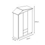 HANAH HOME Ormar Ayder Pink - slika 3