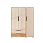 HANAH HOME Ormar Flora 137 Safir hrast Bela boja - slika 1
