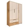 HANAH HOME Ormar Flora 137 Safir hrast Bela boja - slika 5
