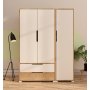 HANAH HOME Ormar Flora 137 Safir hrast Bela boja - slika 2