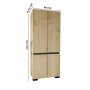 HANAH HOME Ormar Floransa 90 Safir hrast Anthracite v2 - slika 1