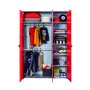 HANAH HOME Dečiji ormar Race Cup 3 Doors Wardrobe - slika 3