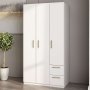 HANAH HOME Ormar Merlin White - slika 5