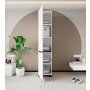 HANAH HOME Ormar Floransa 45 White Anthracite - slika 3