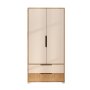 HANAH HOME Ormar Flora 90 Safir hrast Bela - slika 4