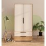 HANAH HOME Ormar Flora 90 Safir hrast Bela - slika 2