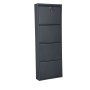 HANAH HOME Ormar za cipele Garda 4 Anthracite - slika 2