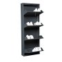 HANAH HOME Ormar za cipele Garda 4 Anthracite - slika 4