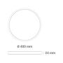 GREENTECH LED plafonjera 24W 5CCT (CNX-24W-BK) - slika 3