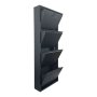 HANAH HOME Ormar za cipele Garda 4 Black - slika 3