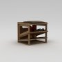 HANAH HOME Ormar za cipele Jolly prirodno drvo - slika 3