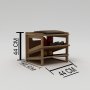 HANAH HOME Ormar za cipele Jolly prirodno drvo - slika 5