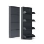 HANAH HOME Ormar za cipele Marino 4 Anthracite - slika 1