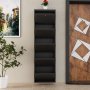 HANAH HOME Ormar za cipele Locking 5 Piece Metal Anthracite - slika 3