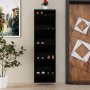 HANAH HOME Ormar za cipele Locking 5 Piece Metal Black - slika 5