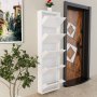 HANAH HOME Ormar za cipele Locking 5 Piece Metal White - slika 5