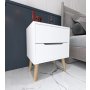 HANAH HOME Noćni ormarić Flora White - slika 3
