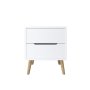 HANAH HOME Noćni ormarić Flora White - slika 1