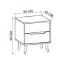 HANAH HOME Noćni ormarić Flora White - slika 5