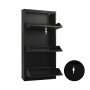 HANAH HOME Ormar za cipele Primo 3 Black - slika 2