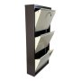 HANAH HOME Ormar za cipele Primo 3 Brown Cream - slika 4