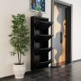HANAH HOME Ormar za cipele Locking 4 Piece Metal Black - slika 4