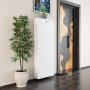 HANAH HOME Ormar za cipele Locking 4 Piece Metal White - slika 2