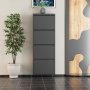 HANAH HOME Ormar za cipele 4 Piece Metal Anthracite - slika 2