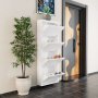 HANAH HOME Ormar za cipele 4 Piece Metal White - slika 5