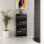 HANAH HOME Ormar za cipele Locking 3 Piece Metal Anthracite - slika 1