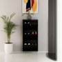 HANAH HOME Ormar za cipele Locking 3 Piece Metal Black - slika 1