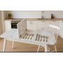 HANAH HOME Produžni set trpezarijskih stolova i stolica (5 komada) Lidya White - slika 3