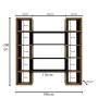 HANAH HOME Polica za knjige CPT6011 200 - slika 5