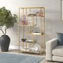HANAH HOME Polica za knjige By 30 Gold Transparent - slika 4