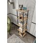 HANAH HOME Polica za knjige Bookcase 5 Tiers Square Hrast - slika 3