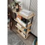 HANAH HOME Polica za knjige Bookcase 4 Rect Hrast - slika 3