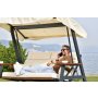 HANAH HOME Baštenska trostruka ljuljaška stolica Nova 2400 Beige - slika 2